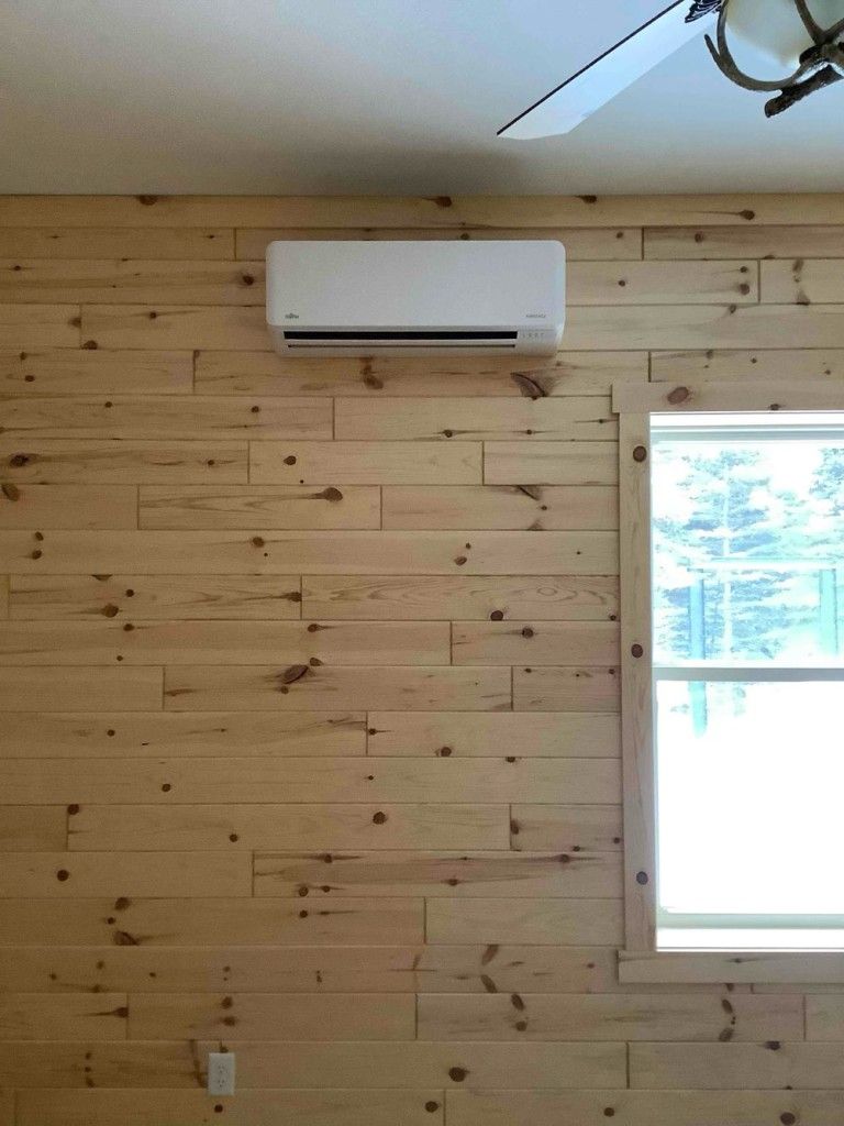 Fujitsu mini-split head installed on a wall