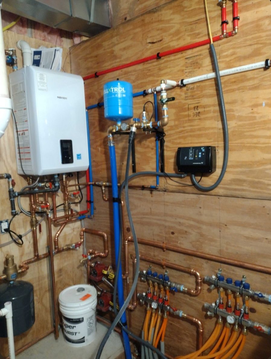 Navien tankless and radiant